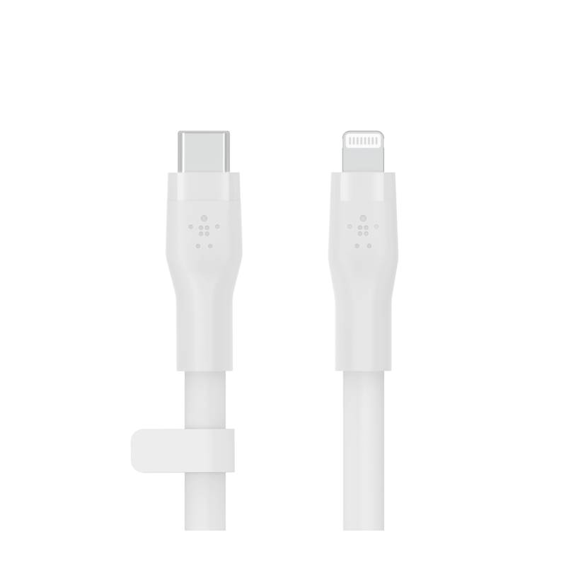 CÂBLE BOOST CHARGE TYPE-C Flex avec connecteur Lightning 3 M - BLANC