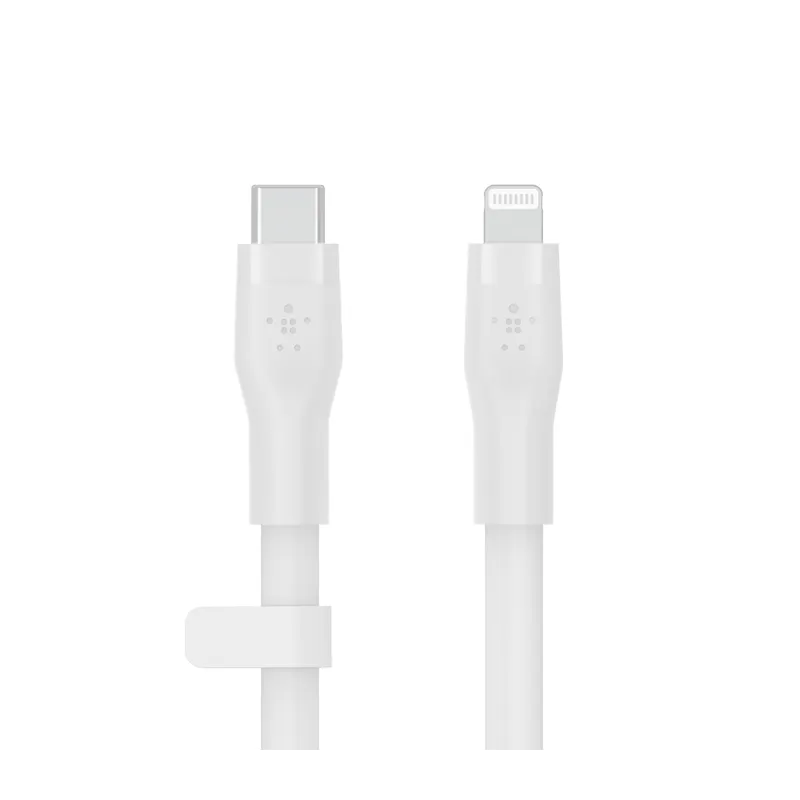 CÂBLE BOOST CHARGE TYPE-C Flex avec connecteur Lightning 3 M - BLANC