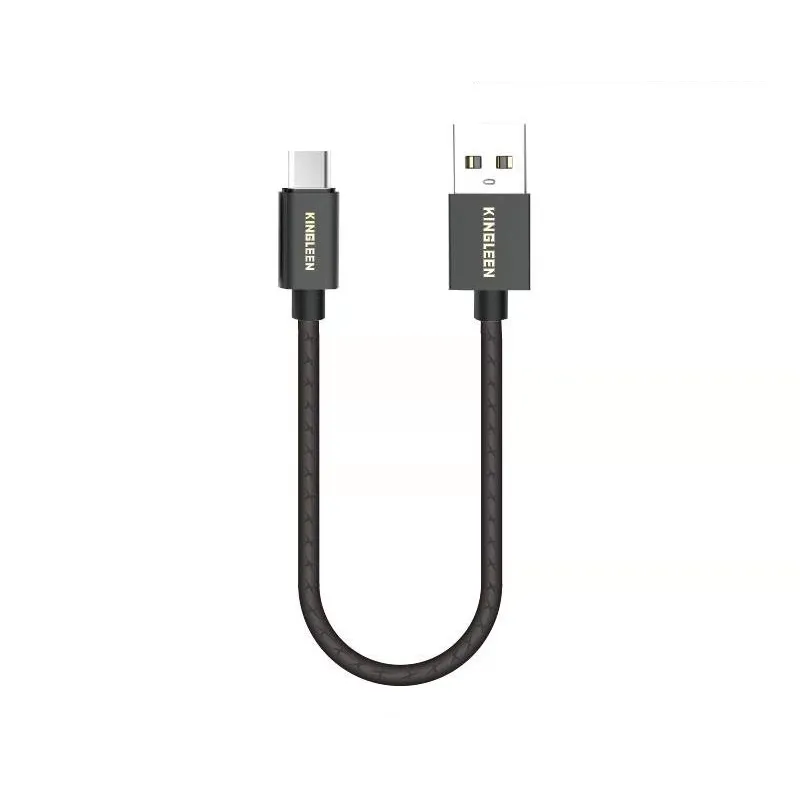 CABLE CHARGEUR KINGLEEN K179 USB VERS MICRO USB / 20 cm / NOIR