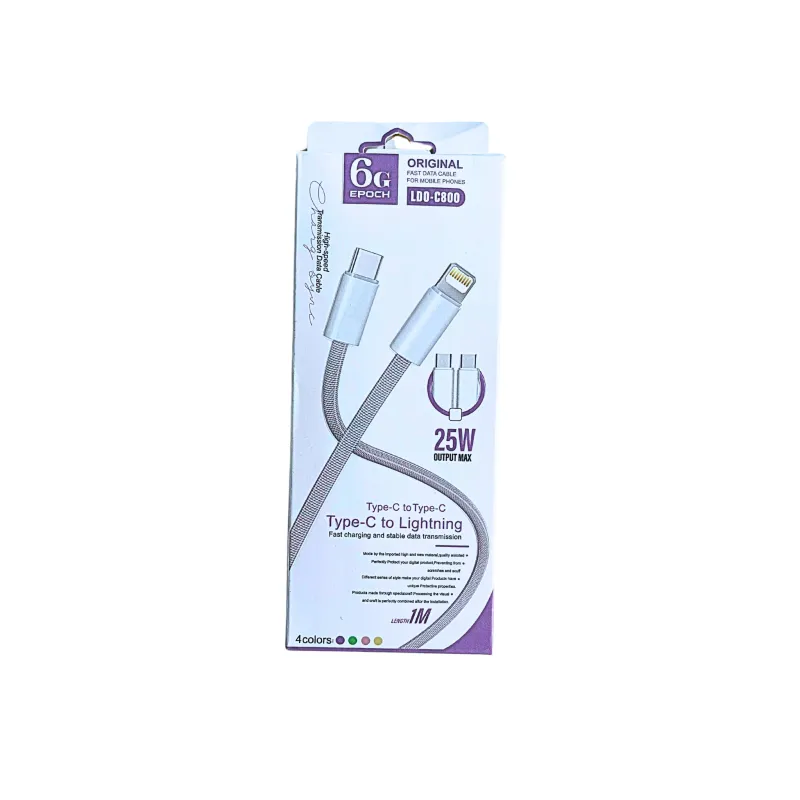 CABLE CHARGEUR  Type C  VERS Lightning / 25W / Jaune