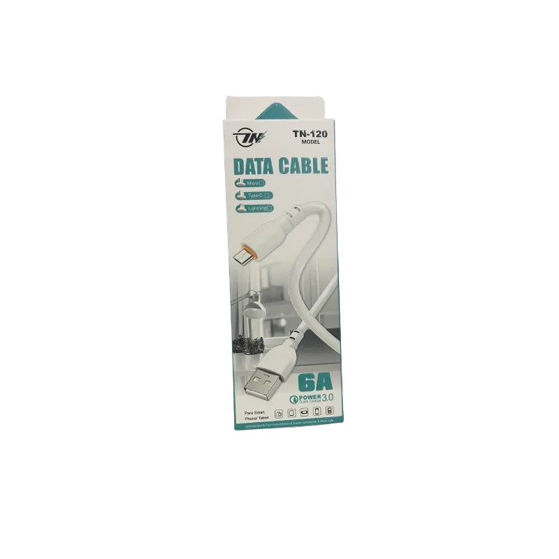 Câble Chargeur USB Vers Micro USB 6A / 1 M / Blanc