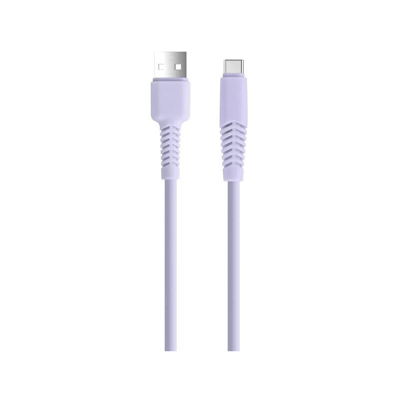 Câble Setty USB-A Vers USB-C / 1.5M / Violet