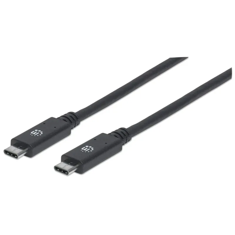 Câble USB 3.2  Type-C Vers USB 3.2  Type-C Manhattan 1M / 100W / 5A / 4K