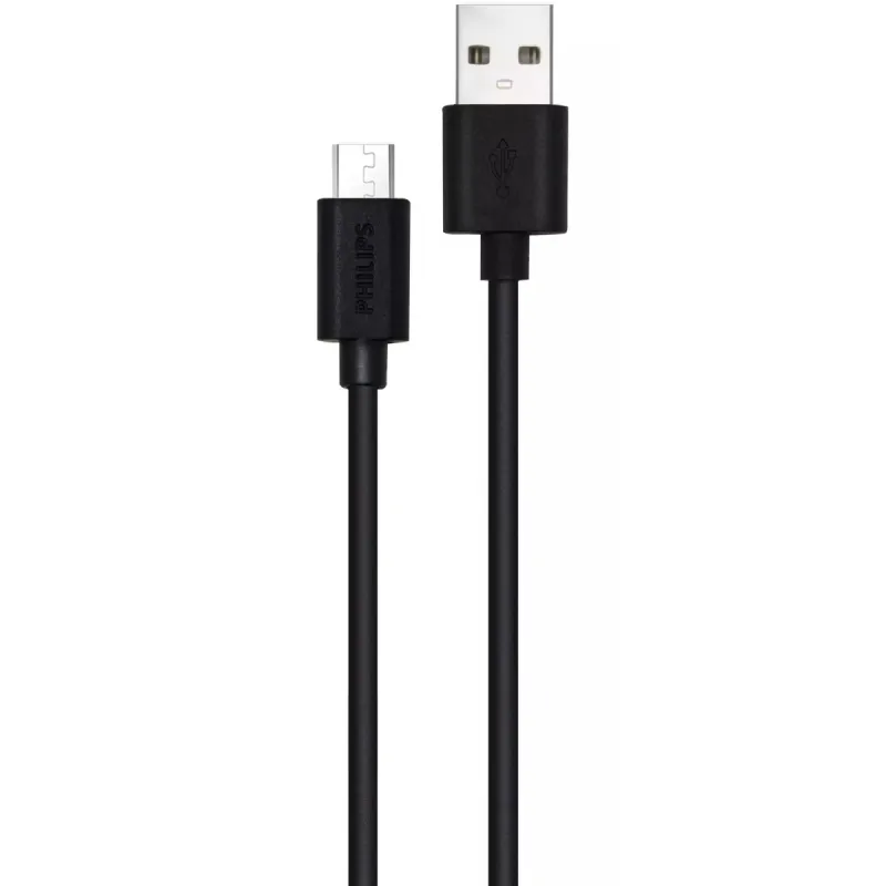 Câble USB Vers micro-USB Philips 1.2 m / Noir
