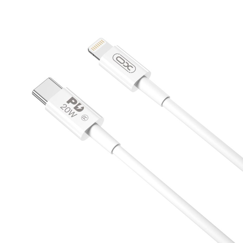 Câble XO NB-Q189B PD USB-C - Lightning 2,0 m 20 W blanc