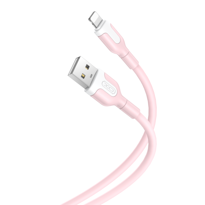 Câble XO NB212 USB - Lightning 1,0 m 2,1 A rose