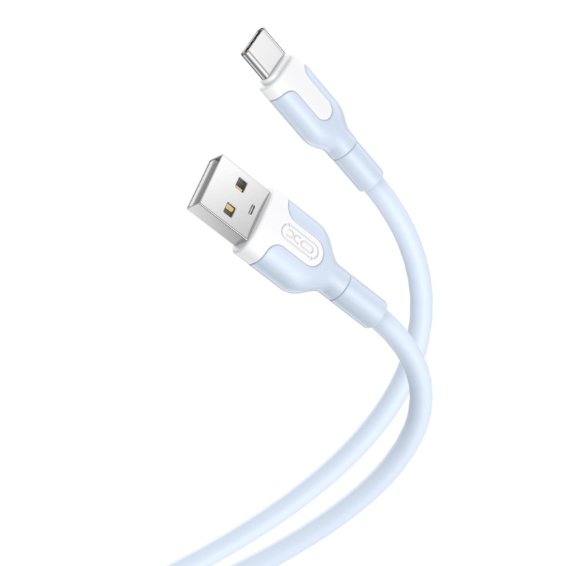 Câble XO NB212 USB - USB-C 1,0 m 2,1 A bleu