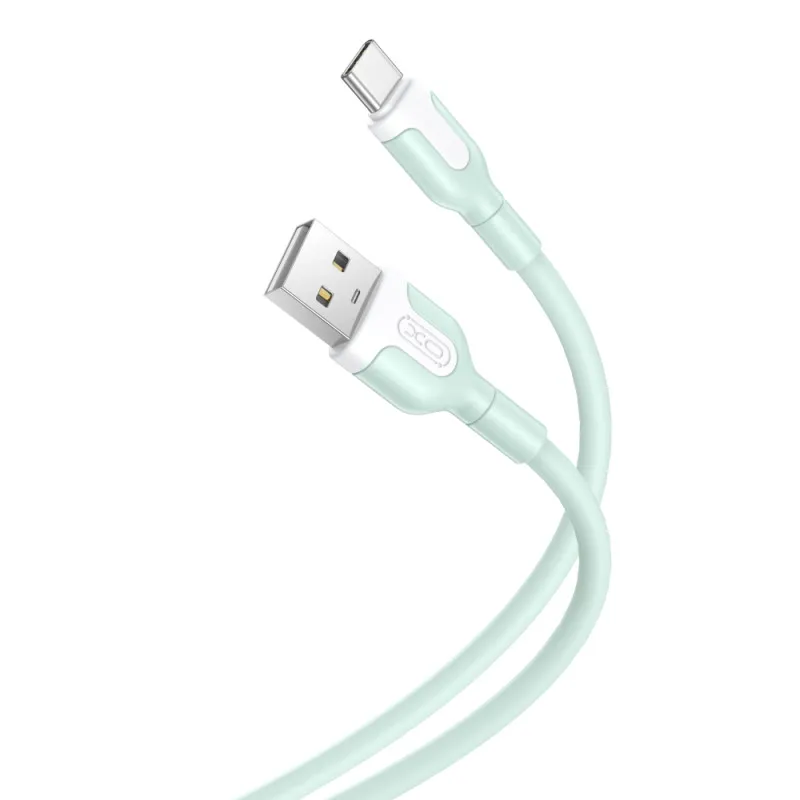 Câble XO NB212 USB - USB-C 1,0 m 2,1 A vert