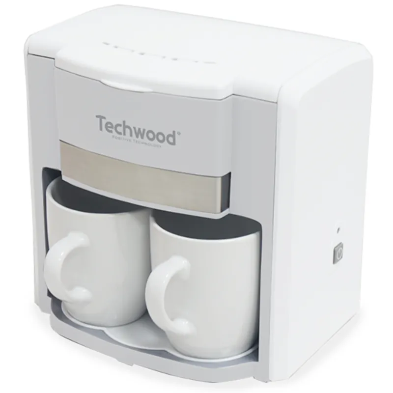Cafetière 2 Tasses Duo TECHWOOD 500 W / Blanc