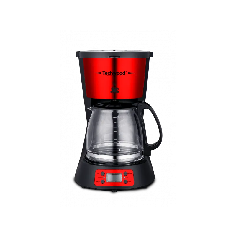 Cafetière TECHWOOD TCA-1295 / 1000W / ROUGE