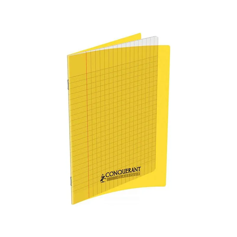 Cahier Polypro Conquerant Seyes / 24x 32 / 192P / 70G / Jaune