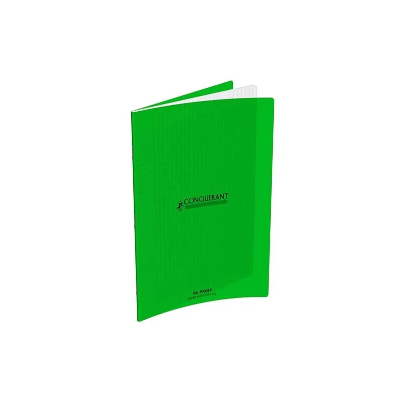 Cahier Polypro Conquerant Seyes / 24x 32 / 192P / 70G / Vert