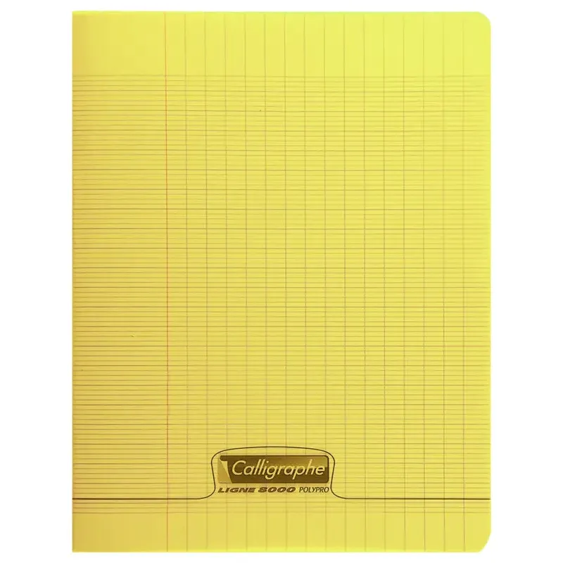 Cahiers piqué 8000 POLYPRO SEYES Calligraphe / 17x 22 / 192P / 90G / Jaune