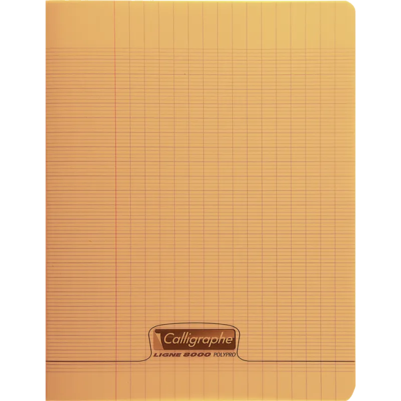 Cahiers piqué 8000 POLYPRO SEYES Calligraphe / 17x 22 / 192P / 90G / Orange