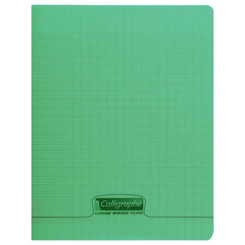 Cahiers piqué 8000 POLYPRO SEYES Calligraphe / 17x 22 / 192P / 90G / Vert