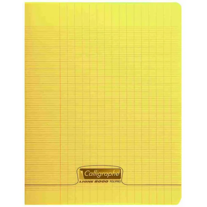 Cahiers piqué 8000 POLYPRO SEYES Calligraphe / 24x 32 / 192P / 90G / Jaune