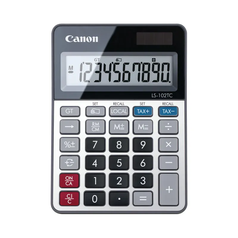 Calculatrice de bureau Canon LS-102TC 10 chiffres / Gris