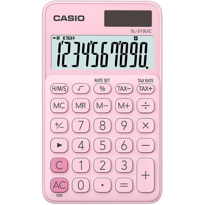 Calculatrice de poche 10 chiffres Casio SL-310UC-PK / Rose