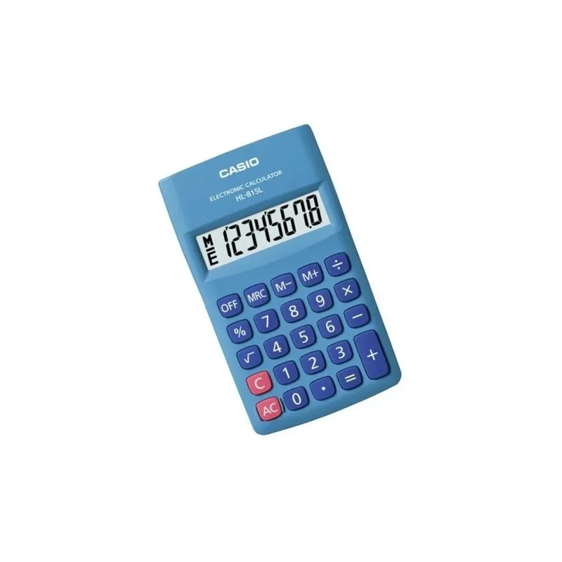 CALCULATRICE DE POCHE CASIO HL-815L-BU / BLEU