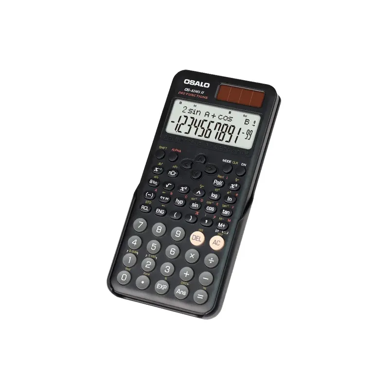 Calculatrice Scientifique OSALO 240 Fonctions à 12 Chiffres OS-82MS Plus II