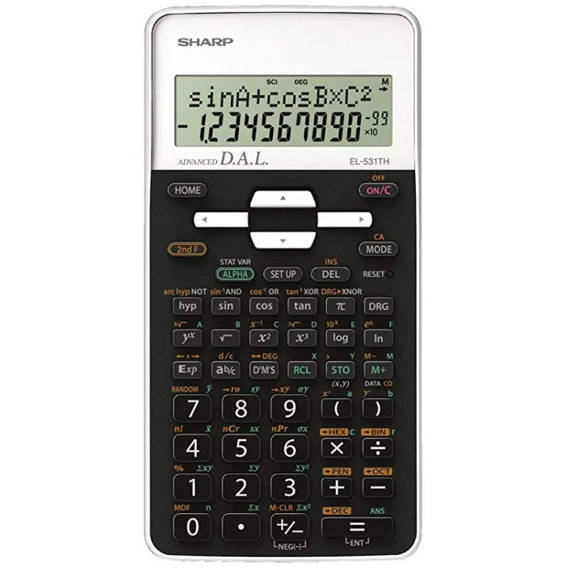 Calculatrice Scientifique Sharp EL-531TH / Noir et Blanc