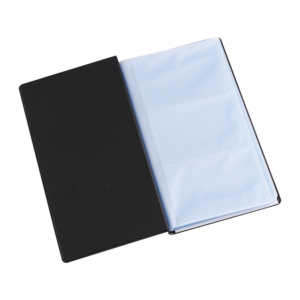 Carnet de Cartes Visite Deli E5783 PVC  Noir / 180 cartes