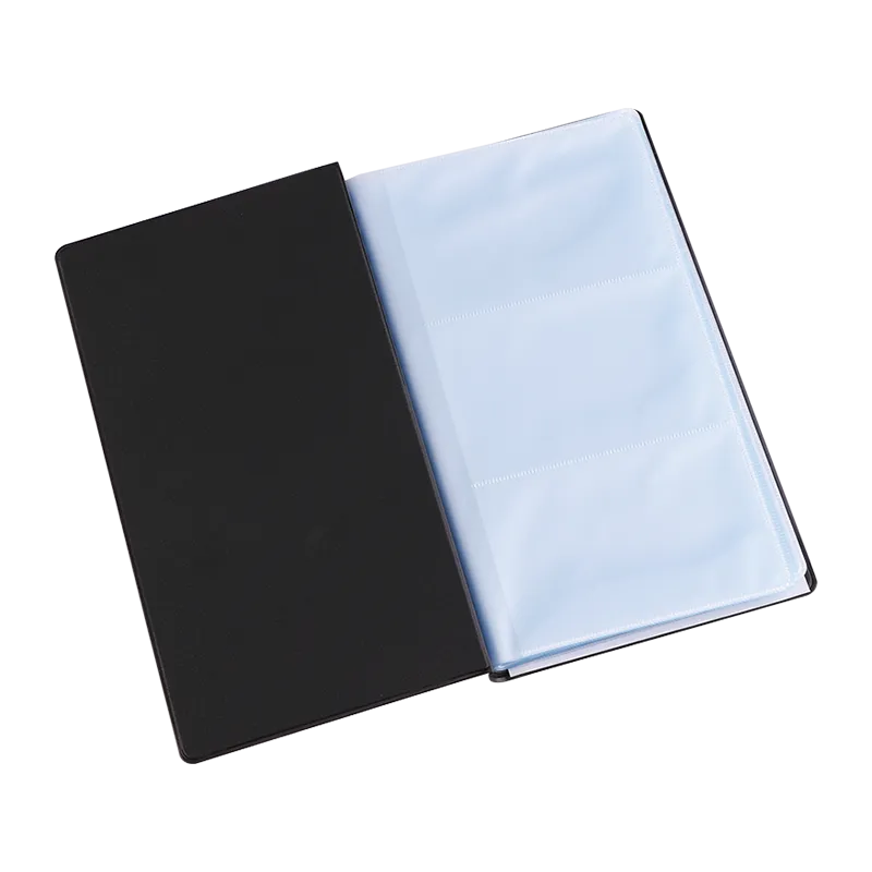 Carnet de Cartes Visite Deli E5783 PVC  Noir / 180 cartes