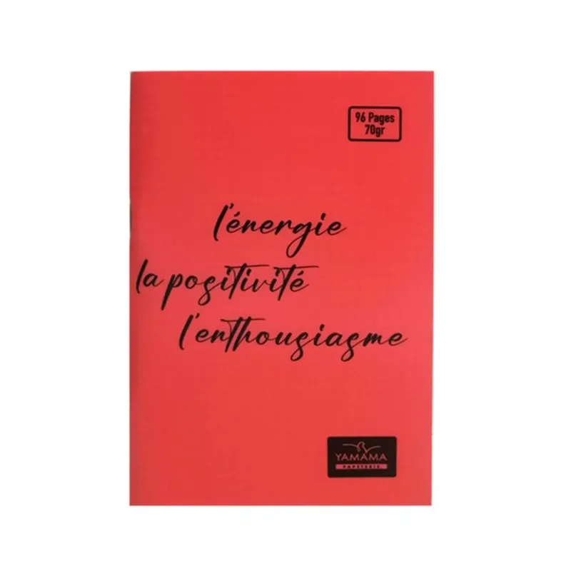 Carnet Piquée YAMAMA 96 Pages 5/5 70gr Avec Couverture plastique / Pastel