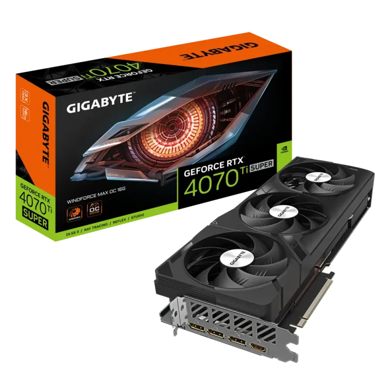 CARTE GRAPHIQUE GeForce RTX 4070 Ti SUPER WINDFORCE MAX OC 16G