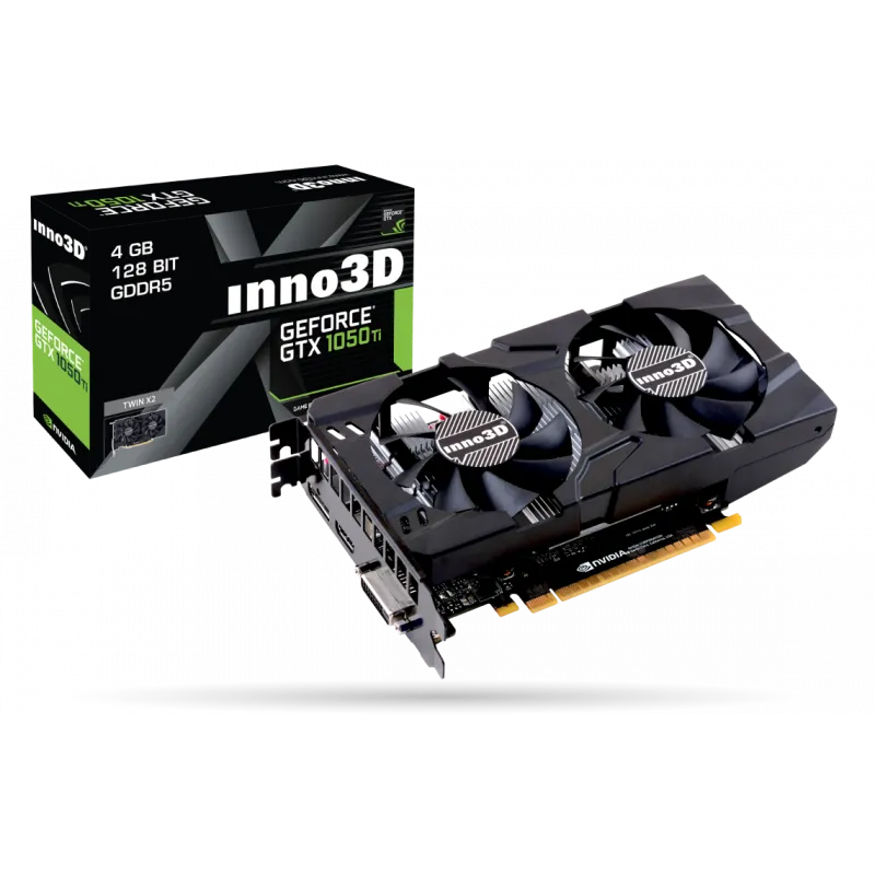 Carte Graphique INNO3D GeForce GTX 1050 Ti Twin X2 / 4 Go GDDR5