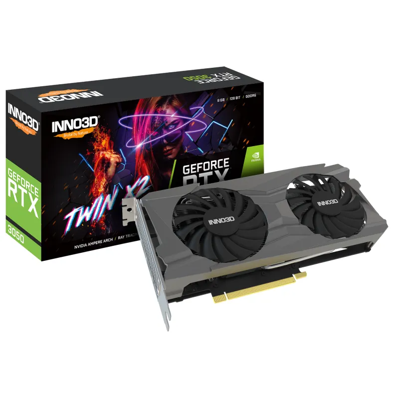 Carte Graphique INNO3D GeForce RTX 3050 Twin X2 / 8 Go GDDR6