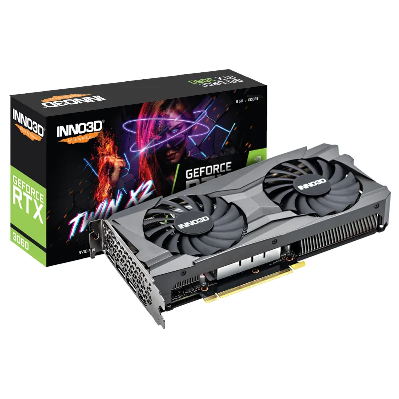 Carte graphique INNO3D GeFORCE RTX 3060 TWIN X2 / 8GB