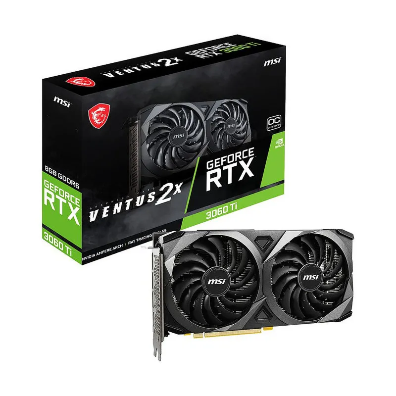 Carte Graphique MSI GeForce RTX 3060 Ti VENTUS 2X OCV1 / 8G GDDR6X