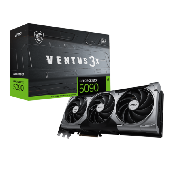 Carte graphique MSI NVIDIA GeForce RTX 5090 VENTUS 3X OC / 32 Go GDDR7