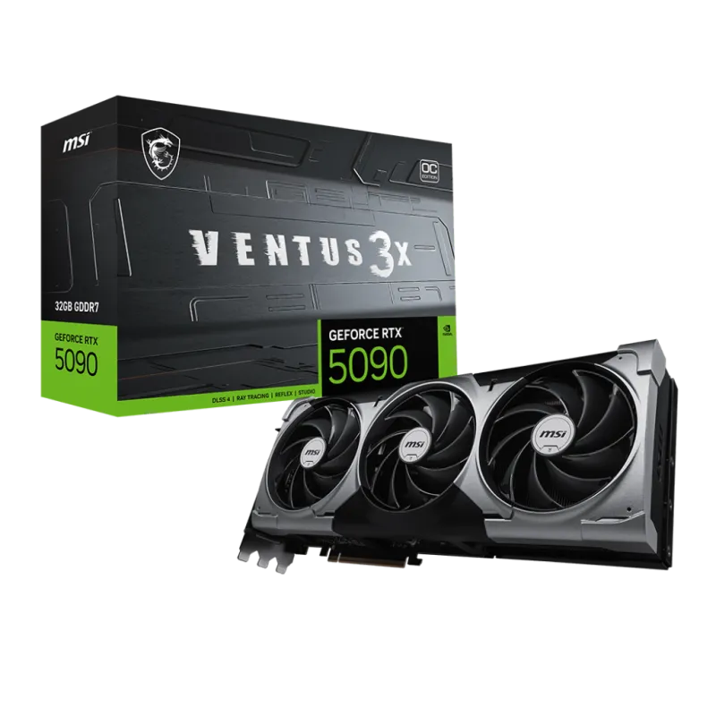 Carte graphique MSI NVIDIA GeForce RTX 5090 VENTUS 3X OC / 32 Go GDDR7