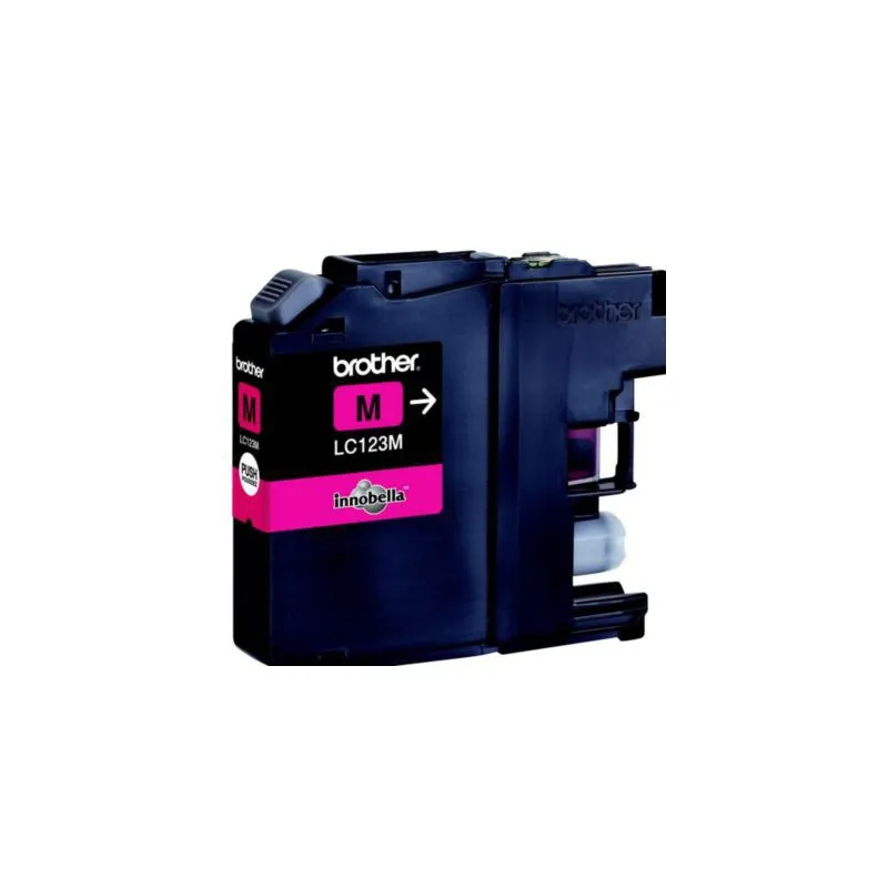 CARTOUCHE ADAPTABLE BROTHER LC123M / MAGENTA