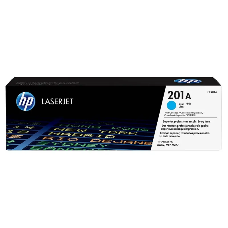 Cartouche de toner HP 201A  LaserJet Cyan originale / 1 330 pages CF401A