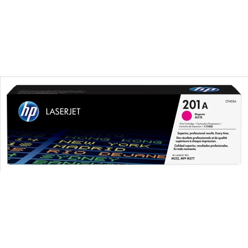 Cartouche de toner HP 201A  LaserJet Magenta originale / 1 330 pages CF403A
