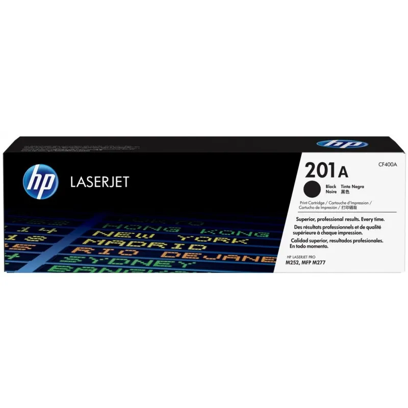 Cartouche de toner HP 201A  LaserJet Noir originale / 1 420 pages CF400A