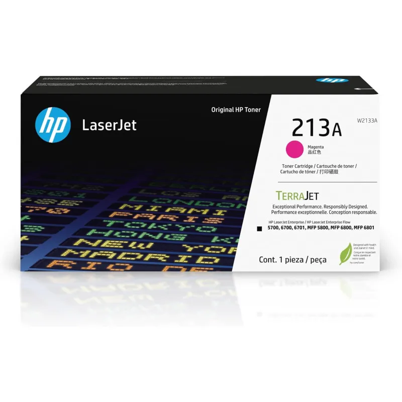 Cartouche de toner magenta d'origine HP 213A LaserJet (W2133A)