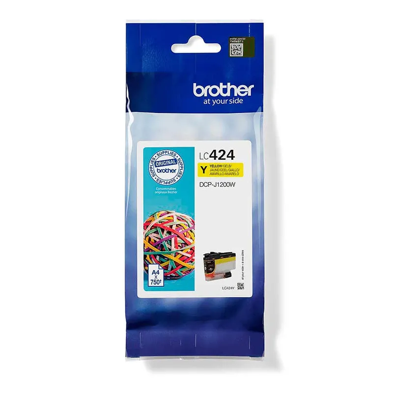 Cartouche d'encre Originale Brother LC424Y / Jaune