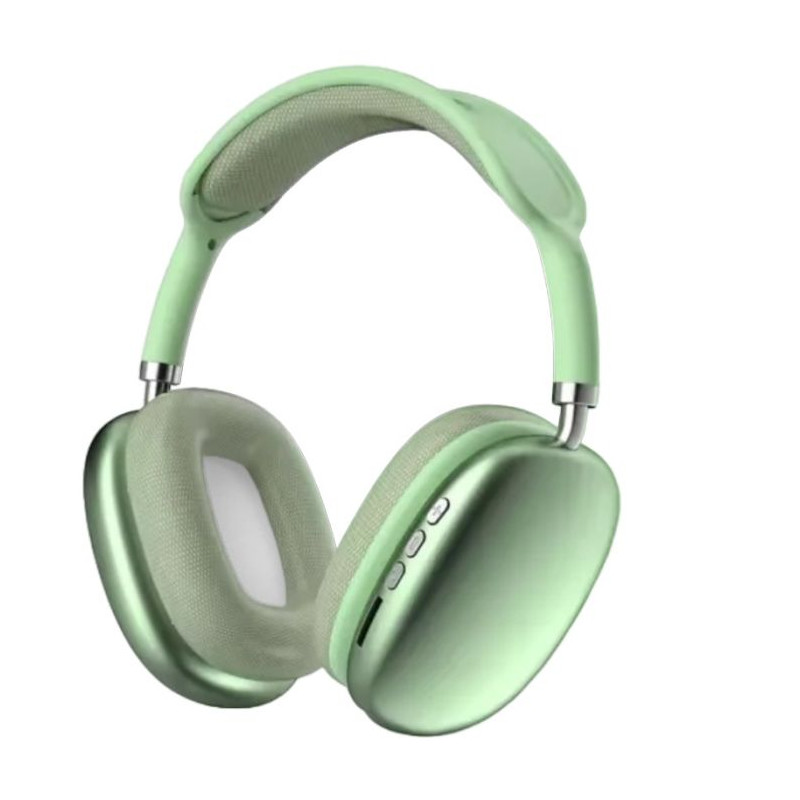 Casque Bluetooth Sans Fil P9 Plus / Vert AVEC CABLE JACK OFFERT