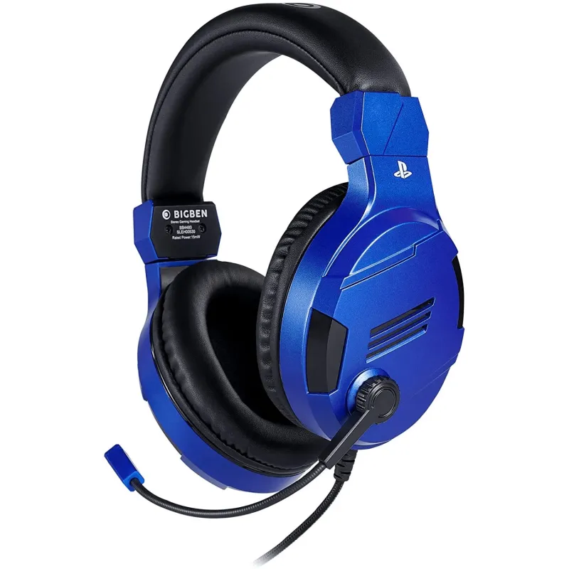 CASQUE MICRO GAMER POUR PS4, PC, MAC ET APPAREILS MOBILE OFFICIEL SONY V3 / Bleu