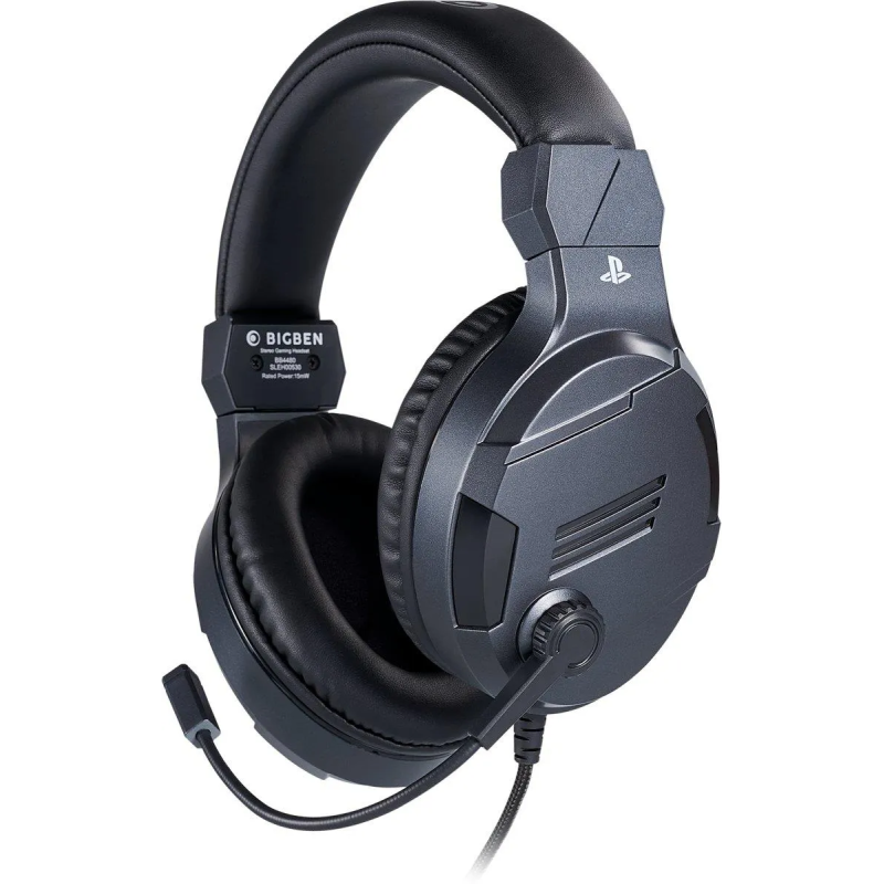 CASQUE MICRO GAMER POUR PS4, PC, MAC ET APPAREILS MOBILE OFFICIEL SONY V3 / Titanium