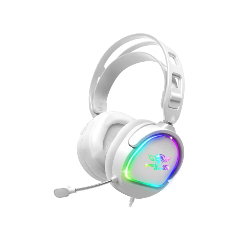 Casque Micro Gaming Spirit of Gamer PRO-H6 ARTIC / RGB / Blanc