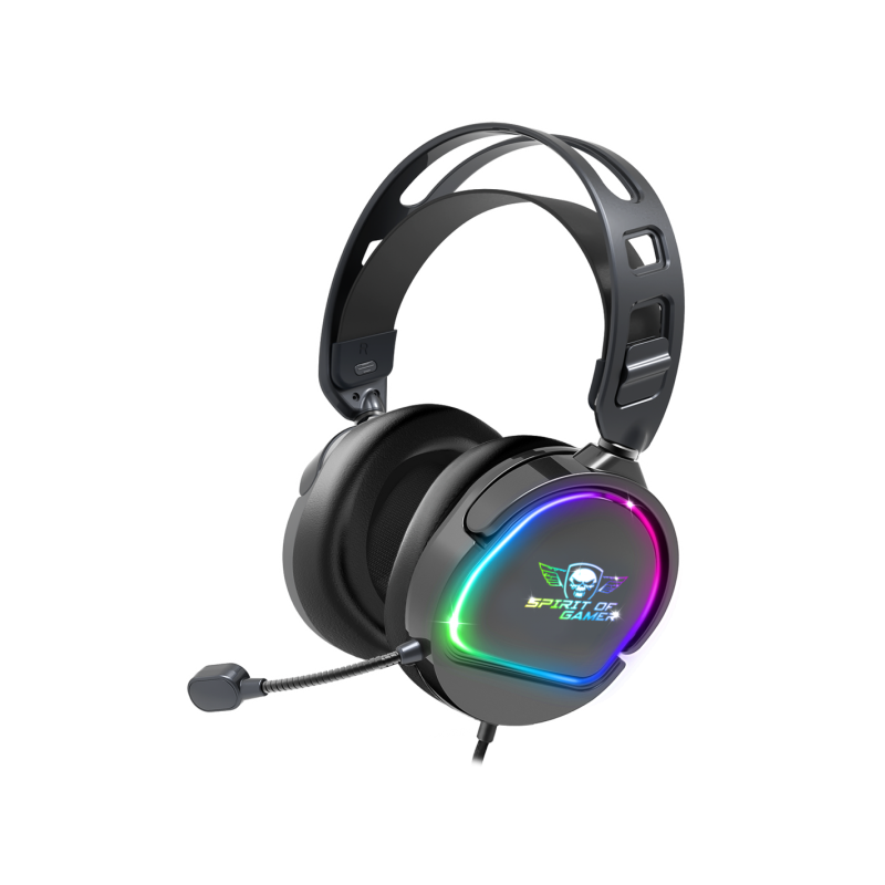 Casque Micro Gaming Spirit of Gamer PRO-H6 DARK / RGB / Noir