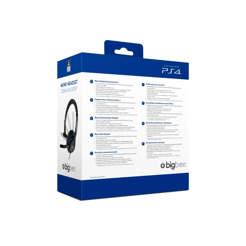 Casque Micro Mono COMMUNICATOR / PS4 /  NOIR