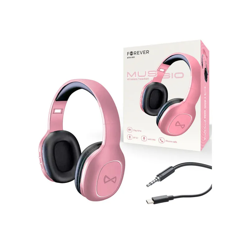 Casque Micro Sans Fil Forever BTH-505 GSM164180 / Rose