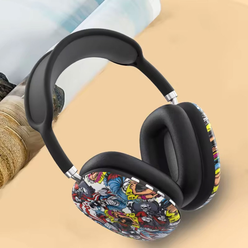 Casque sans fil P9 bleutooth - GRAFFITI  - NOIR