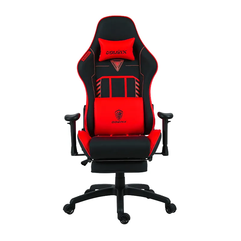 Chaise GAMING DOWINX LS6670 / Rouge / Avec Accoudoirs et repose pieds